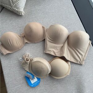 Maidenform Strapless Bras - Beige and Tan